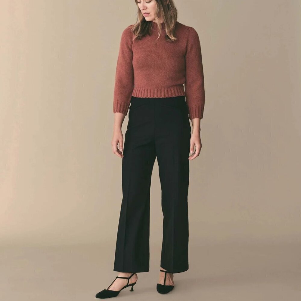 DÔEN Heirloom May Sweater in Dusty Rose